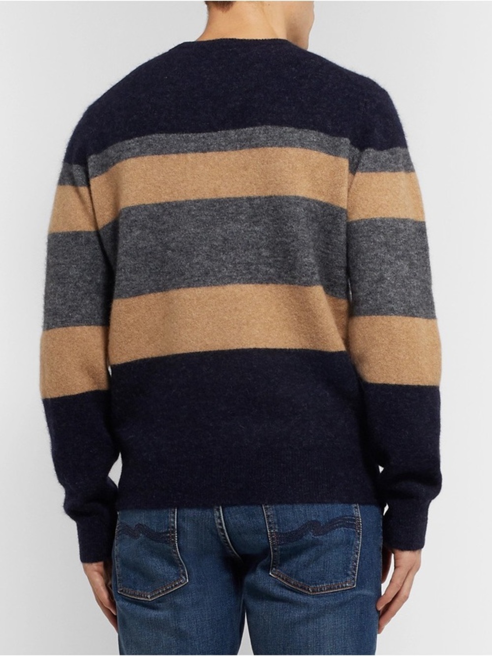 Todd Snyder Colour-Block Knitted Wool / Alpaca Sweater